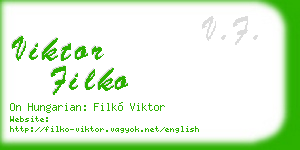viktor filko business card
