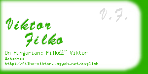 viktor filko business card